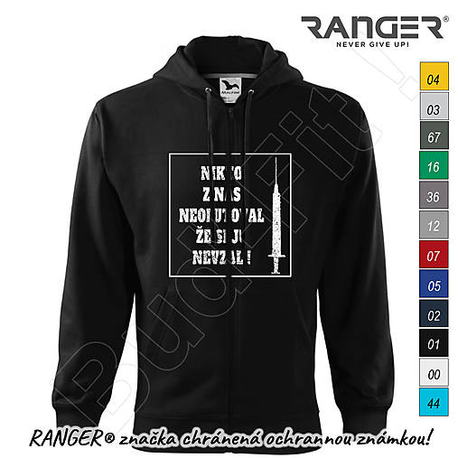Mikiny - Mikina RANGER® s kapucňou a zipsom - VAKCÍNA - A - 15899952_