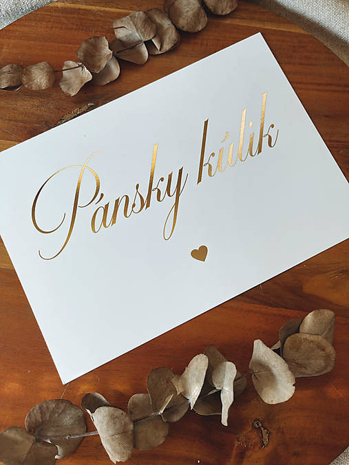 Papiernictvo - Pánsky kútik A5 - Kartička ZLATÁ - 15902197_