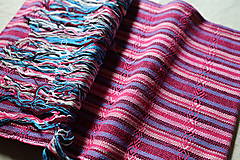 Detský textil - STRIPED Rebozo ružové - 15903015_