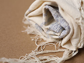 Detský textil - SILVER FEATHERS Rebozo - 15903141_