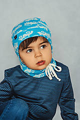 Detské čiapky - 100% merino čiapka na uväzovanie - 15901071_