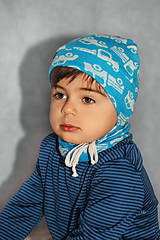 Detské čiapky - 100% merino čiapka na uväzovanie - 15901072_