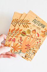 Pohľadnica " Autumn is here"