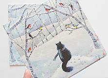 Papier - Pohľadnica " výhľad mačací!" - 15903125_