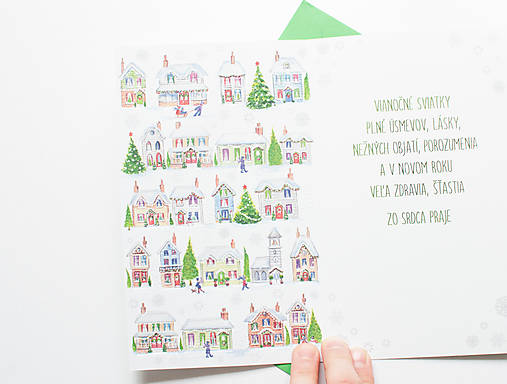 Papier - Radostné Vianoce/domčeky  - Telegram  - 15901421_