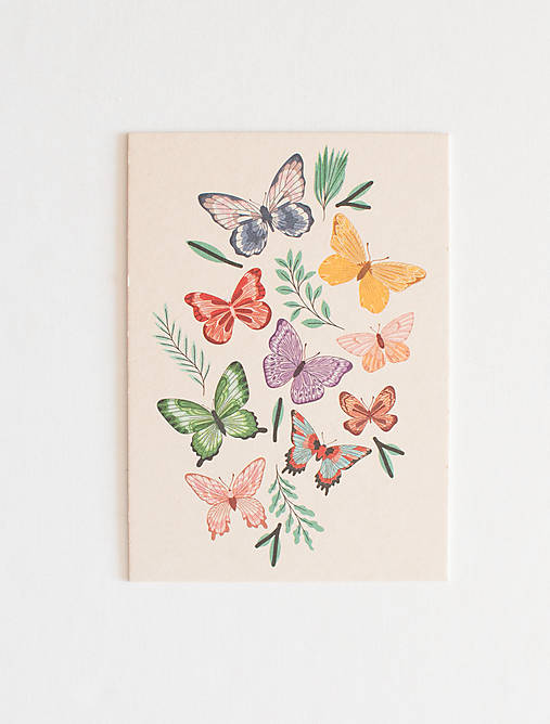 Papiernictvo - Pohľadnica "motýle" - 15901586_
