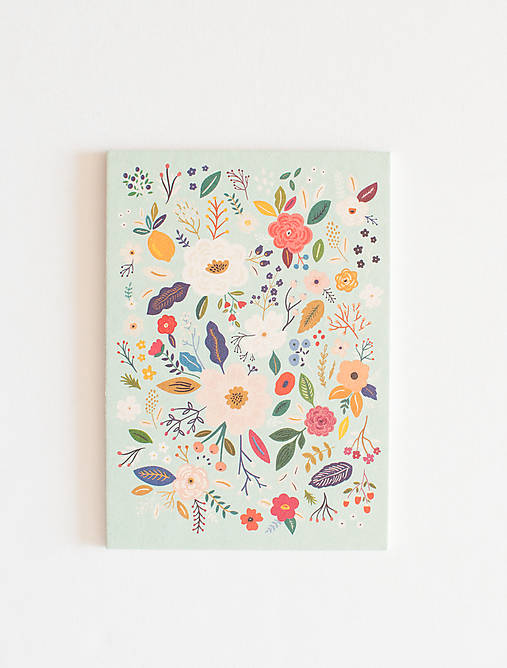 Papiernictvo - Pohľadnica "mentolová lúka" - 15901592_