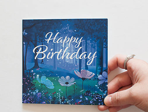 Papiernictvo - Pohľadnica - "Happy Birthday anemone" - 15902932_