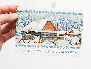 Papier - Pohľadnica SK " Veselé Vianoce " - 15901345_