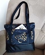 Nákupné tašky - Taška - kabelka - zlatý motýľ - 15902044_