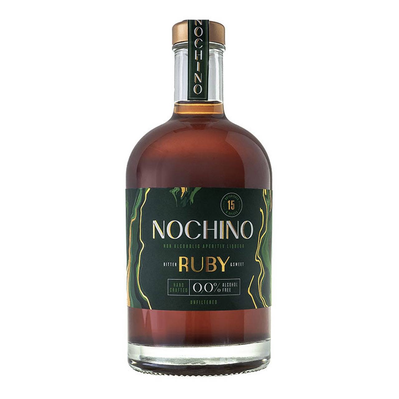 Nealkoholický aperitív Vlčie sirupy Nochino Ruby Bitter & Sweet