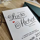 Papiernictvo - Moderné svadobné oznámenie - H20201 - 15901681_