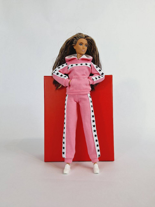 Hračky - Barbie mikina s kapucňou a vreckom č-11 - 15903822_