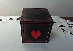 Dekorácie - Krabička - srdce - 15904237_