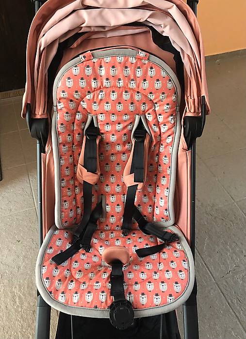 Detský textil - Joolz AER Seat Liner / Podložka do kočíka 100% Merino top super wash Grey Macko santal 1 - 15903922_