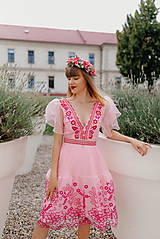 Šaty - Ružové madeirové šaty Sága krásy - 15905051_