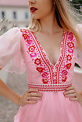 Šaty - Ružové madeirové šaty Sága krásy - 15905054_