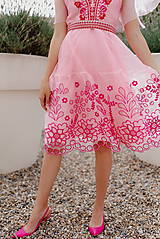 Šaty - Ružové madeirové šaty Sága krásy - 15905055_