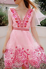 Šaty - Ružové madeirové šaty Sága krásy - 15905056_