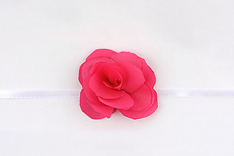 Náramky - Náramok sýto ružová ruža - 15905395_