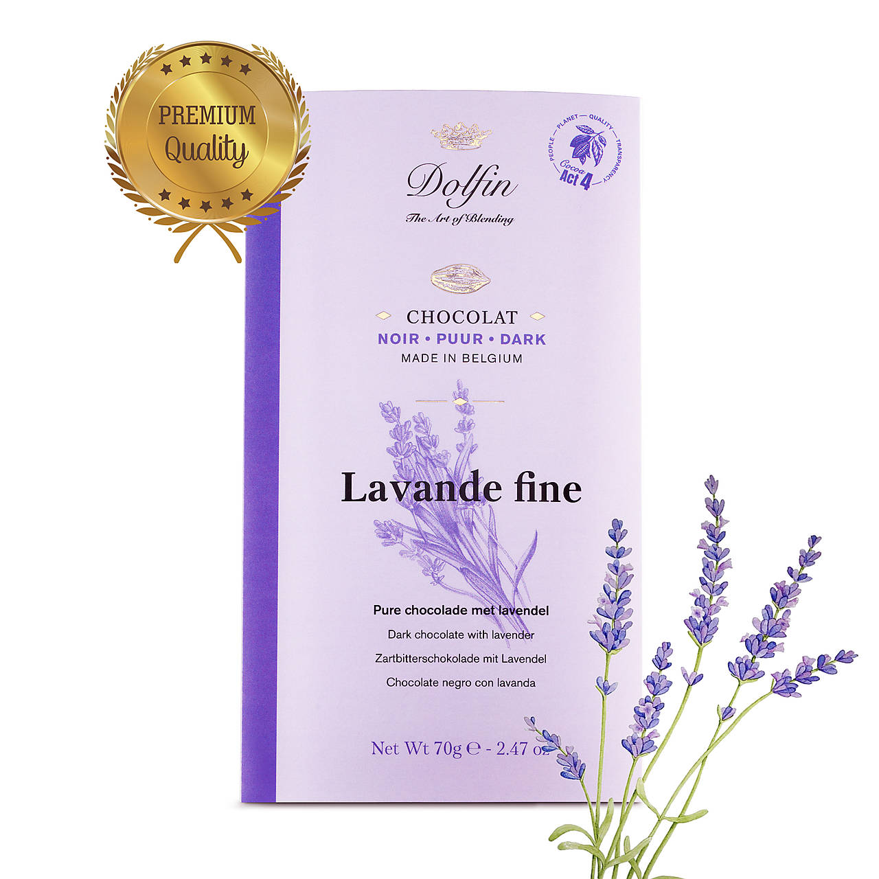 Dolfin belgická čokoláda 70g