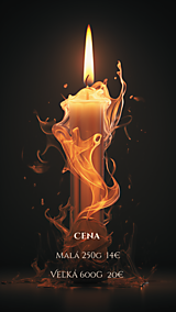 Sviečky - Personalizovaná sviečka (600g) - 15905428_