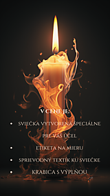 Sviečky - Personalizovaná sviečka (600g) - 15905429_