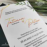 Papiernictvo - Moderné svadobné oznámenie - H20167 - 15905228_