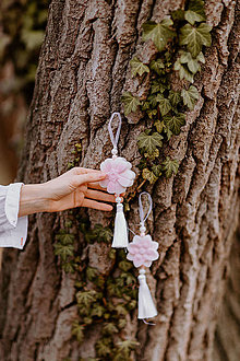 Darčeky pre svadobčanov - Voňavá dekorácia z vosku (Ružová) - 15904257_