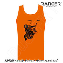 Topy, tričká, tielka - Tielko RANGER® - MOTORKÁR (Oranžová) - 15904838_