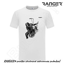 Topy, tričká, tielka - Tričko RANGER® - MOTORKÁR (Biela) - 15904921_