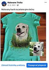 Topy, tričká, tielka - Maľovanie psikov - 15905760_