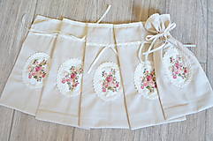 Úžitkový textil - Romantické ružičkové vrecúško - 15907568_