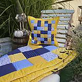 Úžitkový textil - Žlto-modrá kombinácia - 15907653_