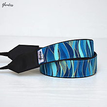 Iné doplnky - Popruh na fotoaparát - Waves/ocean - 15907792_