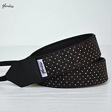 Iné doplnky - Popruh na fotoaparát - Pink dots - 15907913_