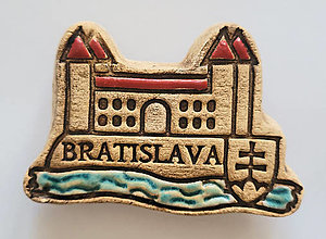 Iné - Keramická magnetka Bratislavského hradu - 15907461_