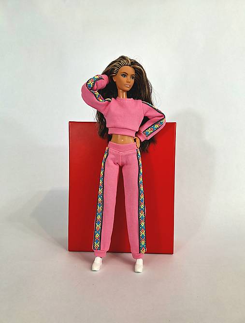 Barbie mikina krátka č-12