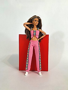 Hračky - Barbie športové nohavice tepláky č-12 - 15908817_