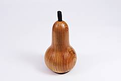 Dekorácie - Dekoratívna hruška z marhuľového dreva - 15909045_