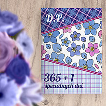 Papiernictvo - 365+1 špeciálnych dní - univerzálny diár Romantic fabric (flowers with petals) - 15909842_