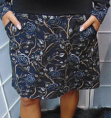 Sukne - Sukně černé růže S - XXL - 15910839_