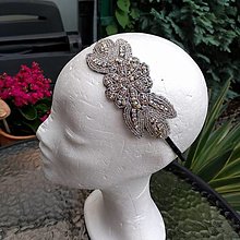 Čiapky, čelenky, klobúky - Great Gatsby Flower ... čelenka - 15913080_