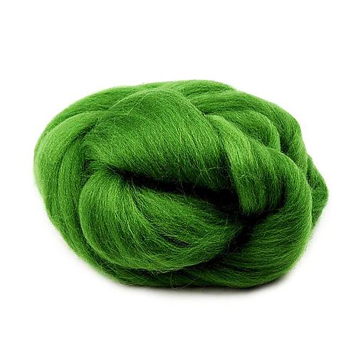 Vlna na plstenie, 100% merino, 20g (zelená trávová 44)