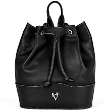Batohy - Kožený batoh v čiernej farbe - 15913818_