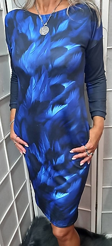 Šaty - Šaty s kapsami peříčka S - XXXL - 15915090_