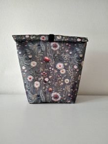 Úžitkový textil - Vrecko na desiatu (Poľné kvety) - 15915191_