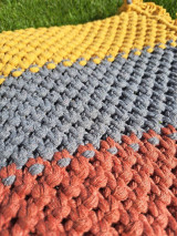 Úžitkový textil - Pletený koberec UZLÍK (2) - 15915177_