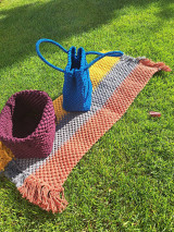 Úžitkový textil - Pletený koberec UZLÍK (2) - 15915179_