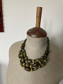 Náhrdelníky - Dreveny nahrdelnik - 15916303_